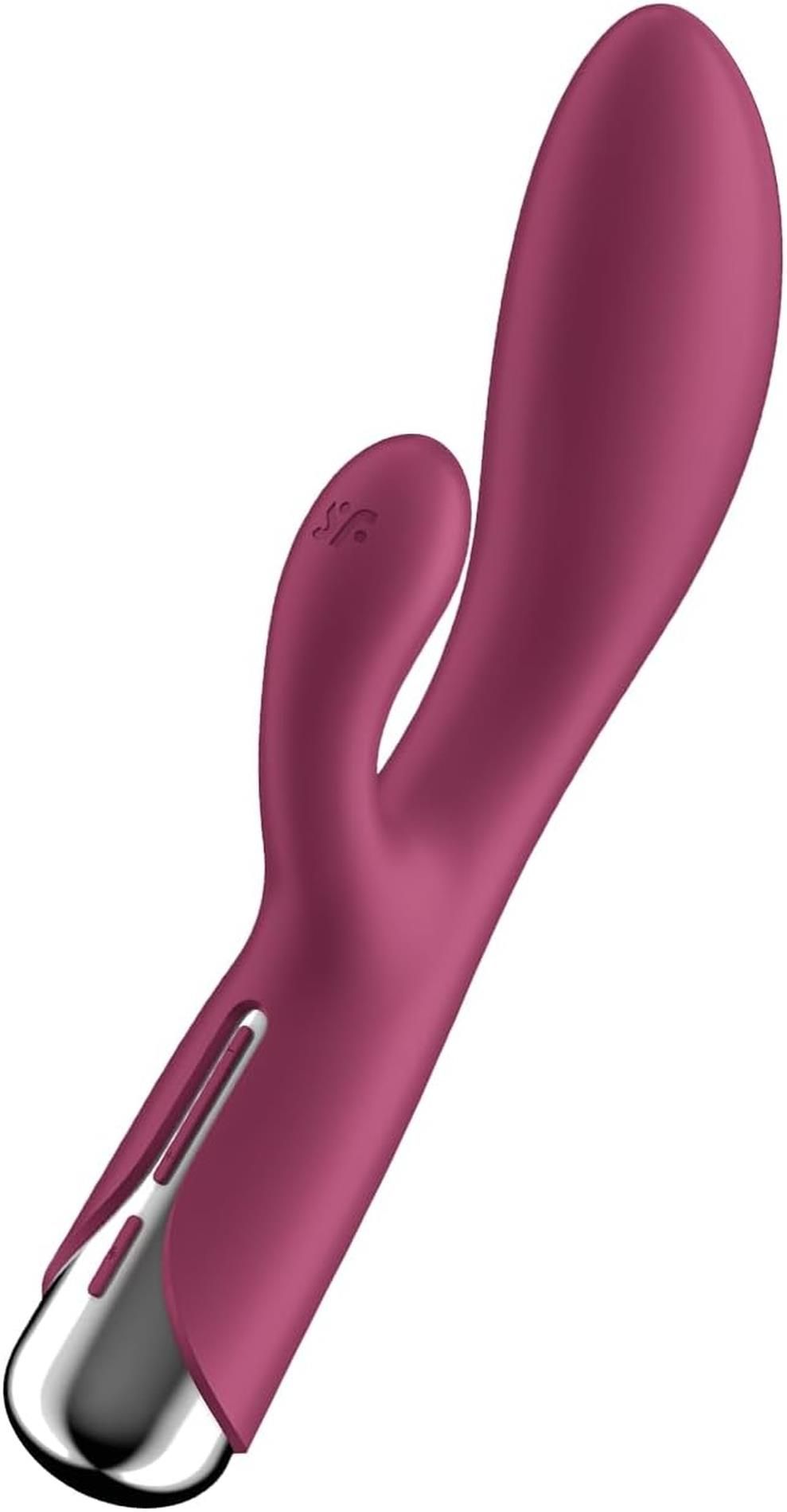 Вибратор-кролик Satisfyer Spinning Rabbit 1, 20 см (бордовый)