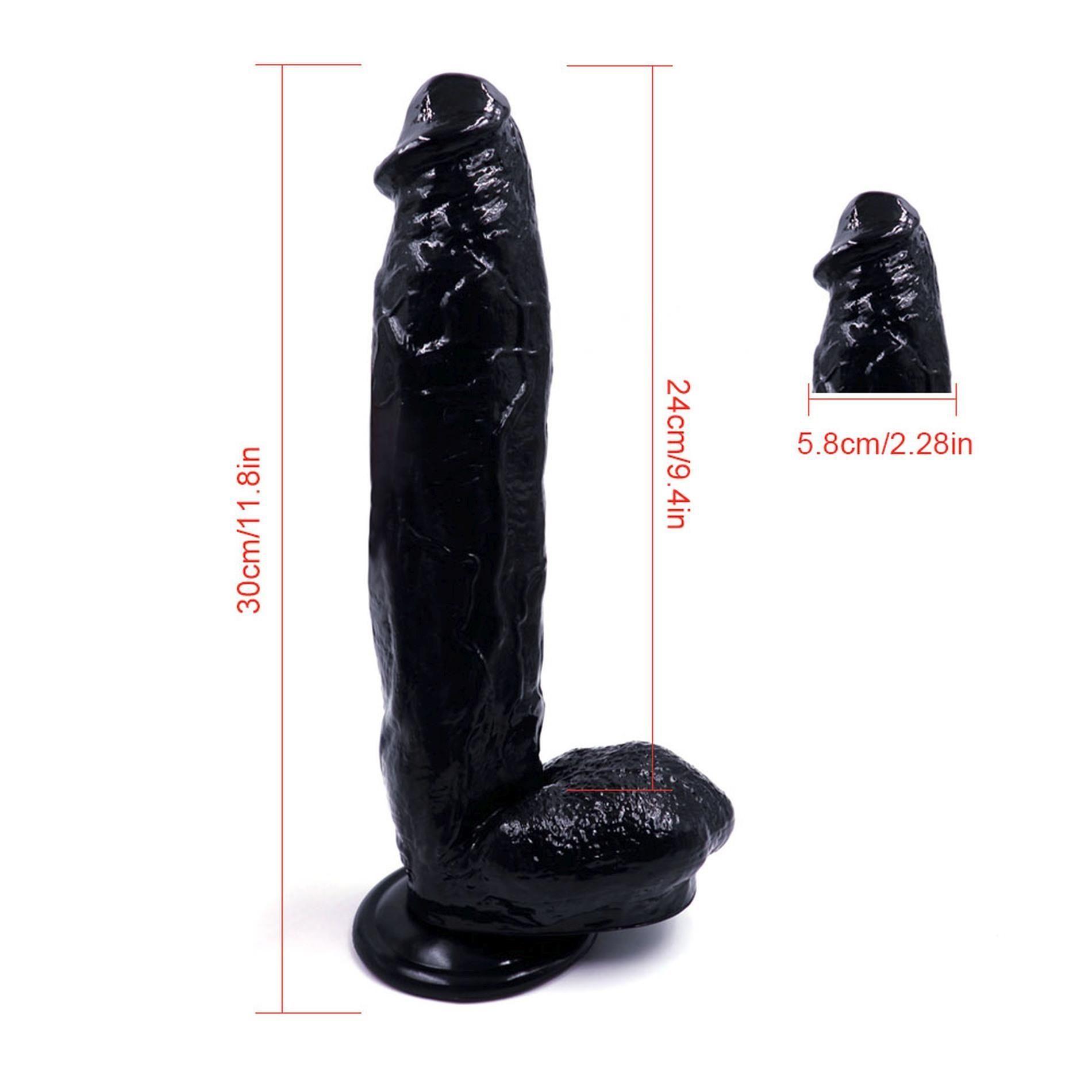Фаллоимитатор Power Escorts Monster John 11,8", 30 см (черный)