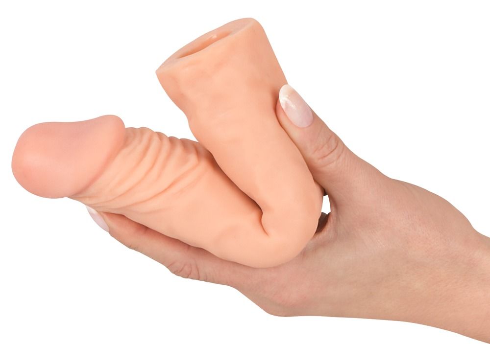 Насадка на пенис Nature Skin Extension Sleeve, 19,5 см (телесный)