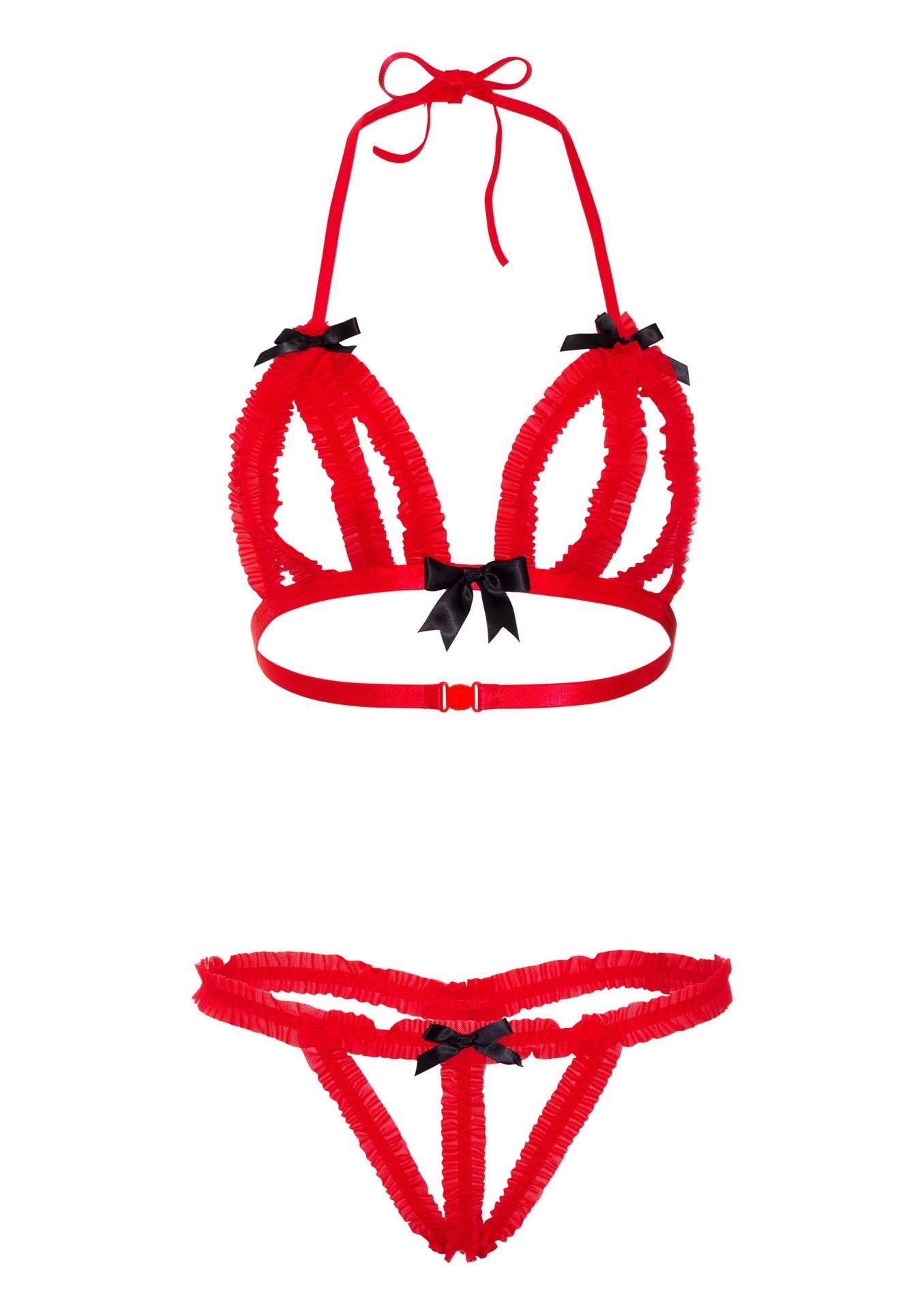 Комплект белья Daring Intimates, S/M (красный)