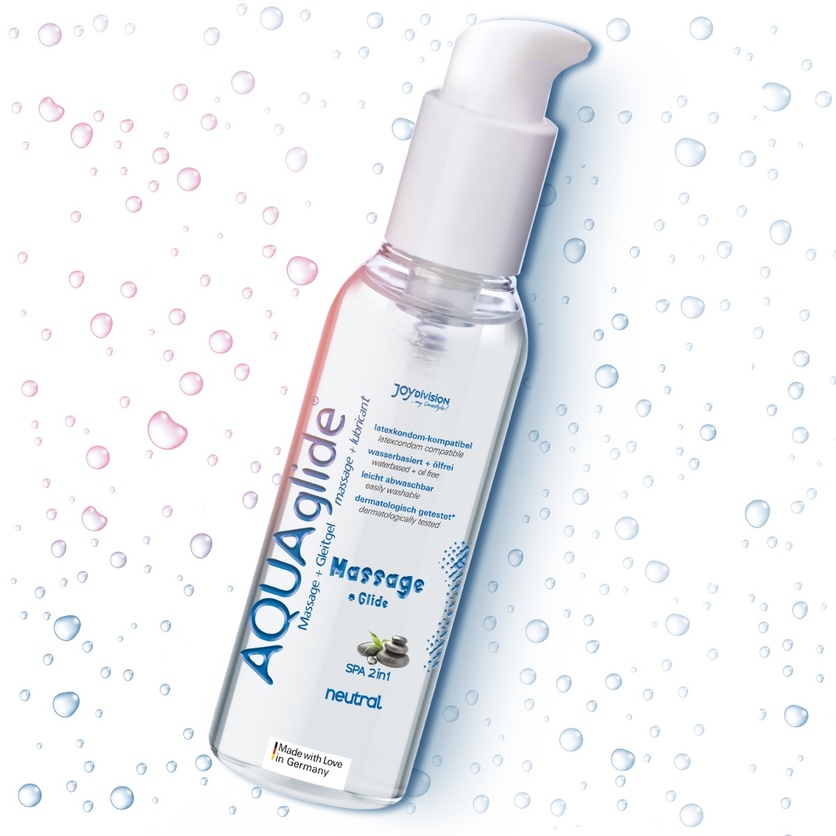 Лубрикант на водной основе AQUAglide Massage + Glide Neutral, 200 мл