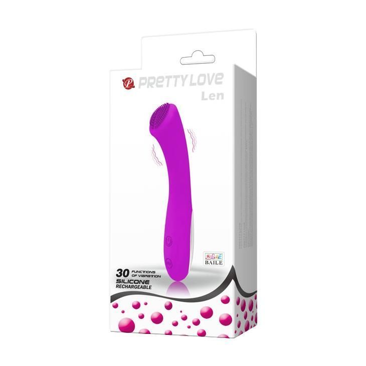 Вибратор Pretty Love Len, 16 см (розовый)