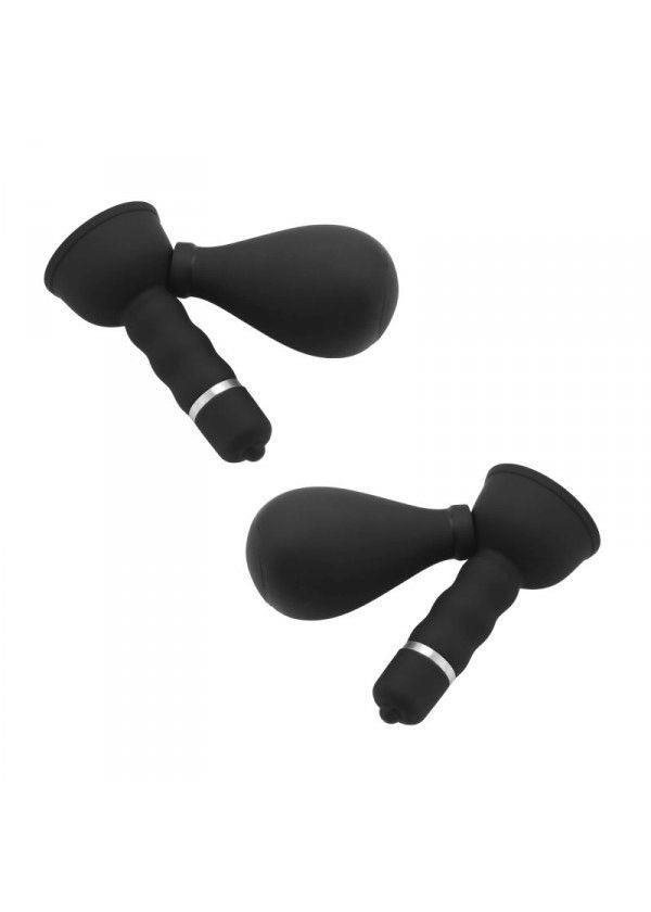 Помпа для жінок Toyz4lovers ON/OFF Nipple Massager with Suction (чорний)