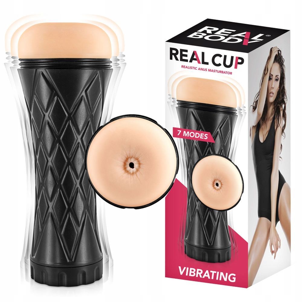 Мастурбатор с вибрацией Real Body Real Cup Anus Vibrating (телесный)