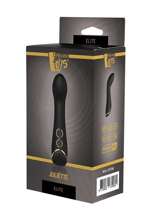 Вибратор для точки G DreamToys Juliete Elite, 15 см (черный)