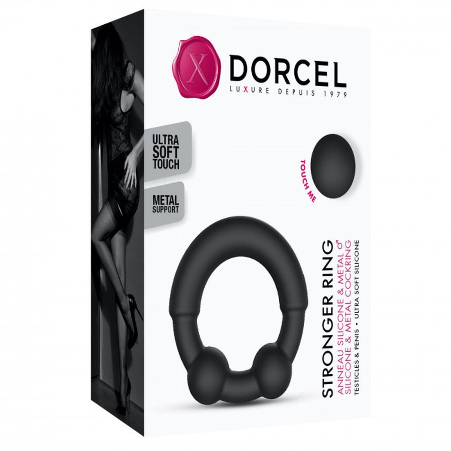 Эрекционное кольцо Dorcel Stronger Ring, 3.5 см (черный)