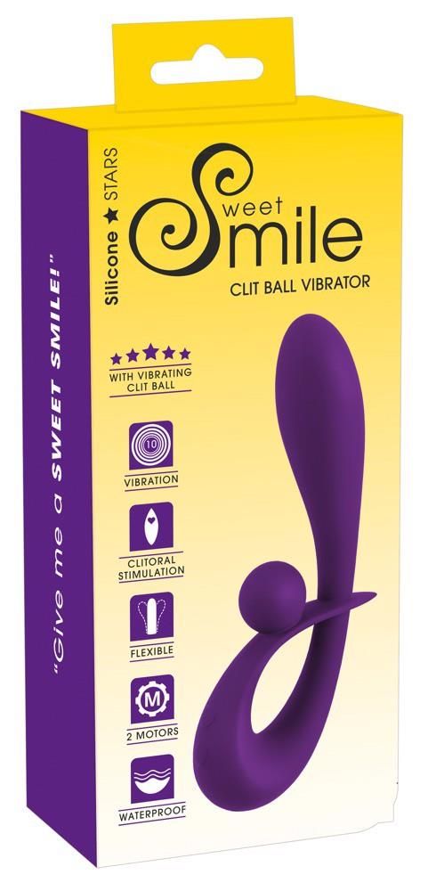 Wibrator Sweet Smile Clit Ball, 20 cm (fioletowy)