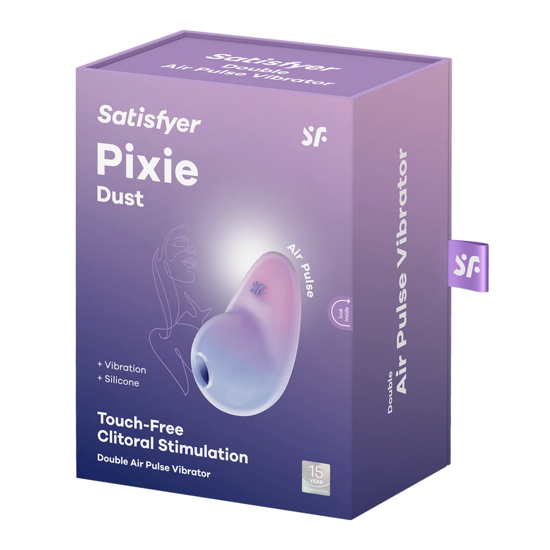 Вакуумный стимулятор клитора с вибрацией Satisfyer Pixie Dust (фиолетовый)