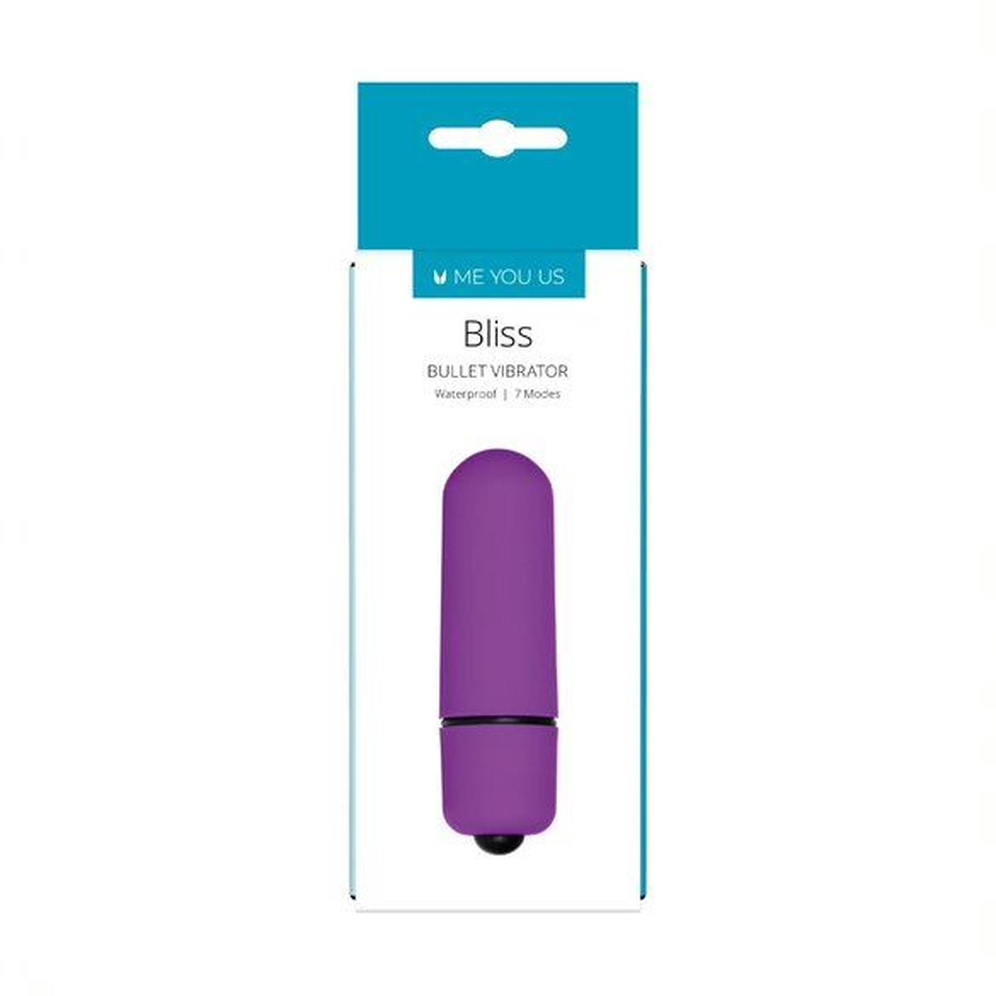 Мини-вибратор Me You Us Bliss 7 Mode Mini Bullet, 6 см (фиолетовый)