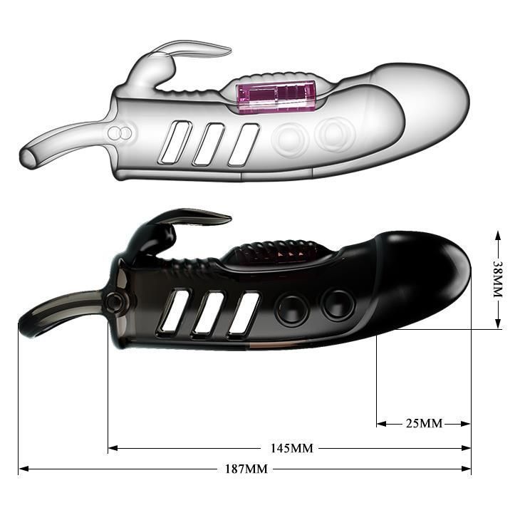 Насадка на пенис  Pretty Love Penis Sleeve Sloane, 18,7 см (черный)