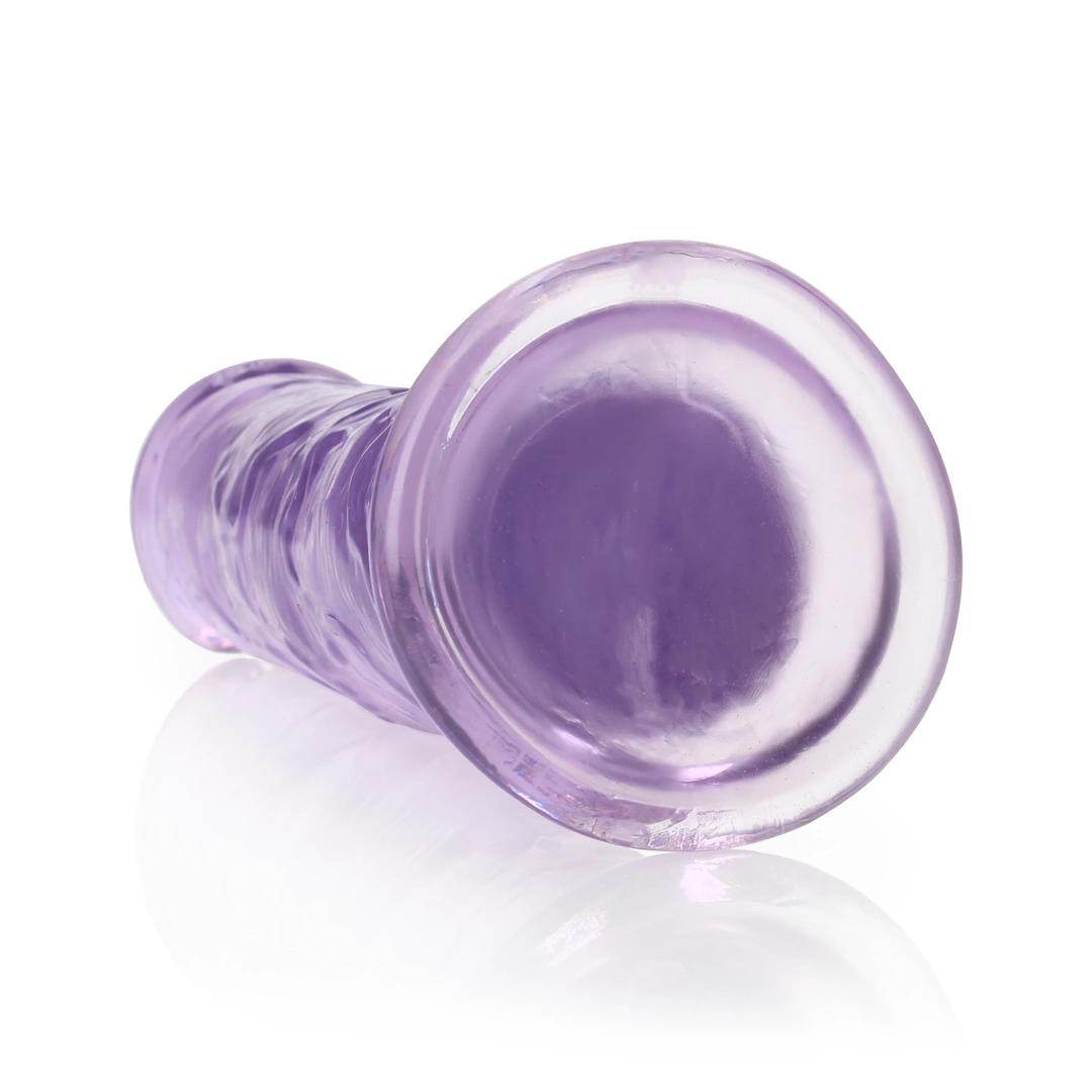 Фаллоимитатор RealRock Crystal Clear, 25 см (фиолетовый)