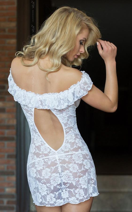 Seksowny komplet Softline Veronica, M/L (biały)