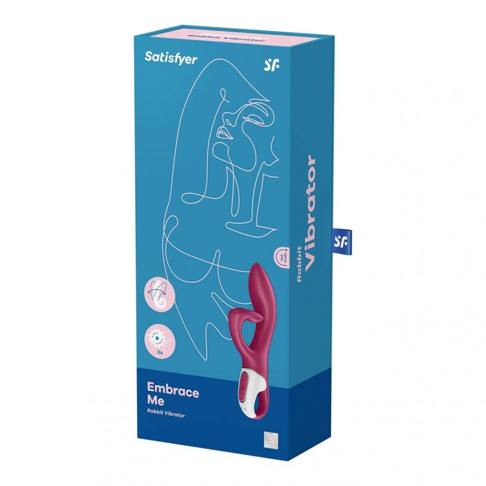 Вібратор-кролик Satisfyer Embrace Me, 20,5 см (бордовий)
