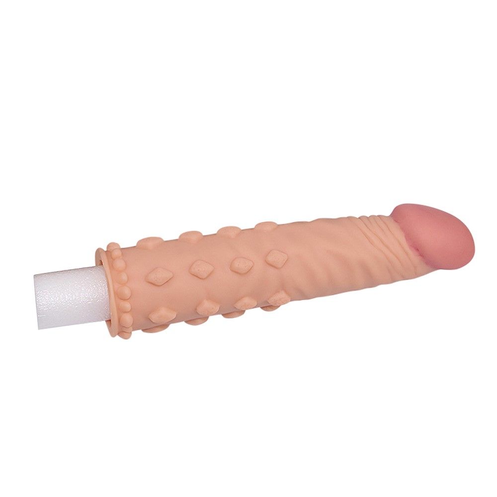 Насадка на пенис Lovetoy Pleasure X-Tender Series, 17,5 см (телесный)