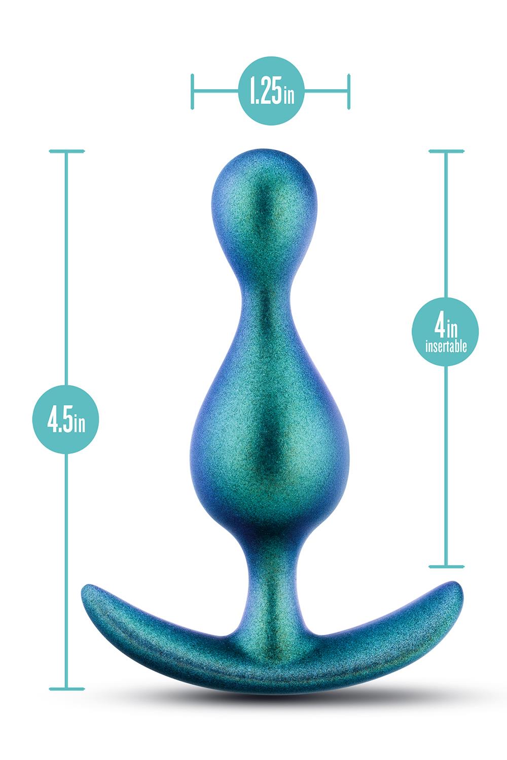 Korek analny Anal Adventures Matrix Photon Plug, 11,4 cm (turkusowy)