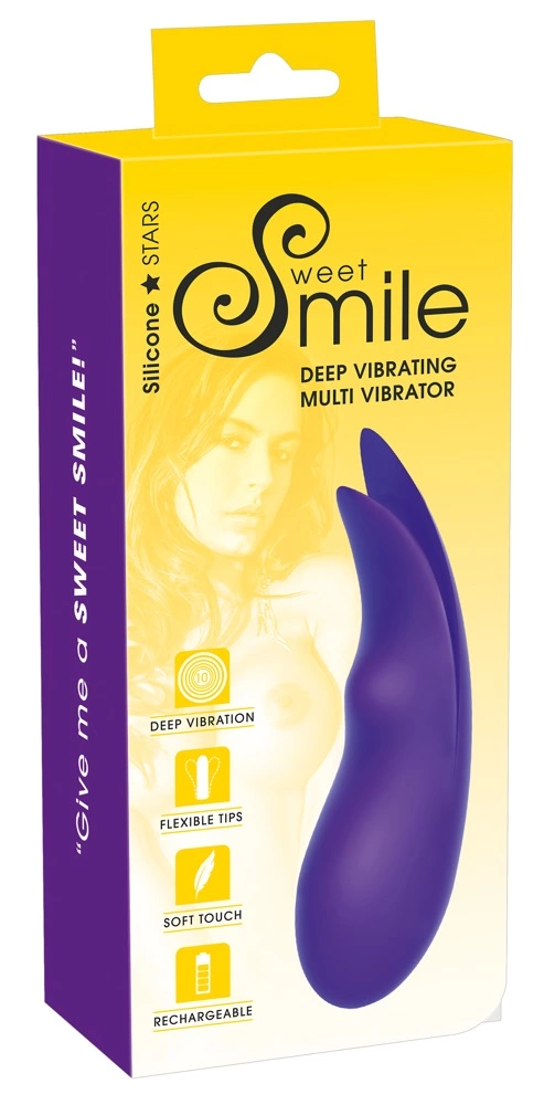 Вибратор Sweet Smile Deep Vibrating Multi, 18.6 см (фиолетовый)