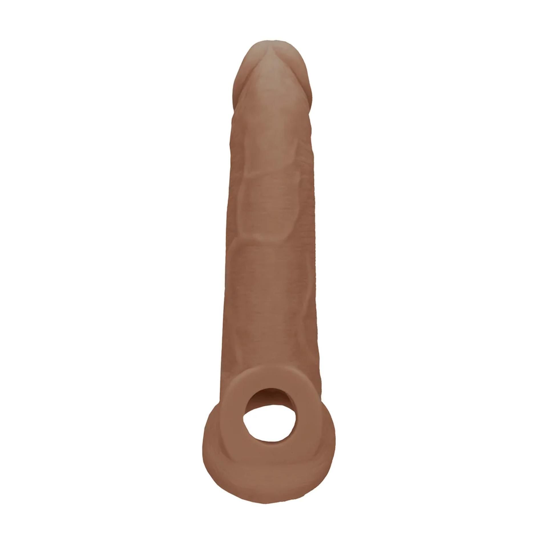 Насадка на пенис RealRock Penis Sheath, 21.5 см (коричневый)