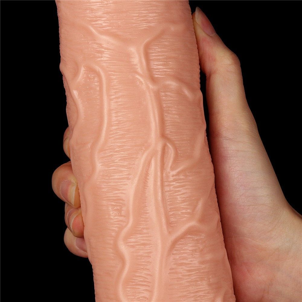 Реалистичный вибратор LoveToy, 28 см (телесный)