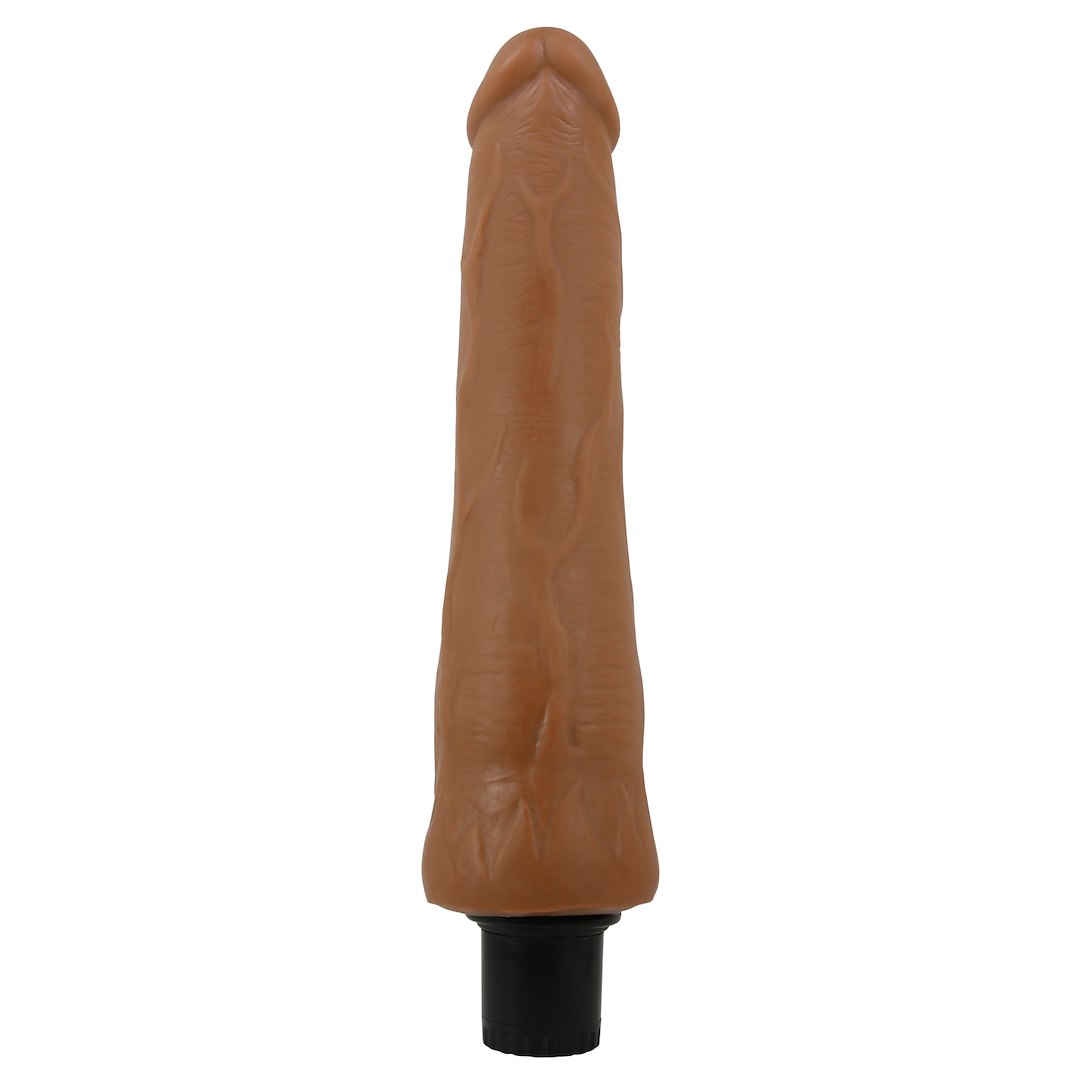Вибратор Baile Sliding Skin Alfredo 9.8", 25 см (коричневый)