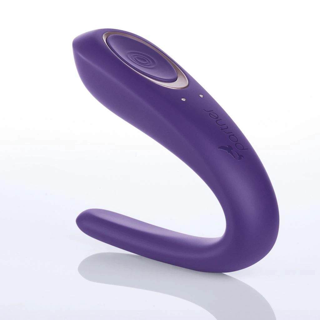 Wibrator dla par Satisfyer Double Classic, 17 cm (fioletowy)