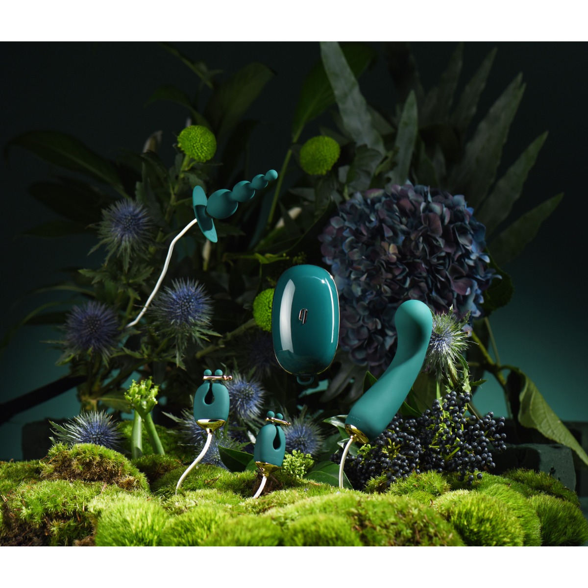 Набор секс-игрушек Qingnan Quartet Set, 4 шт (зеленый)