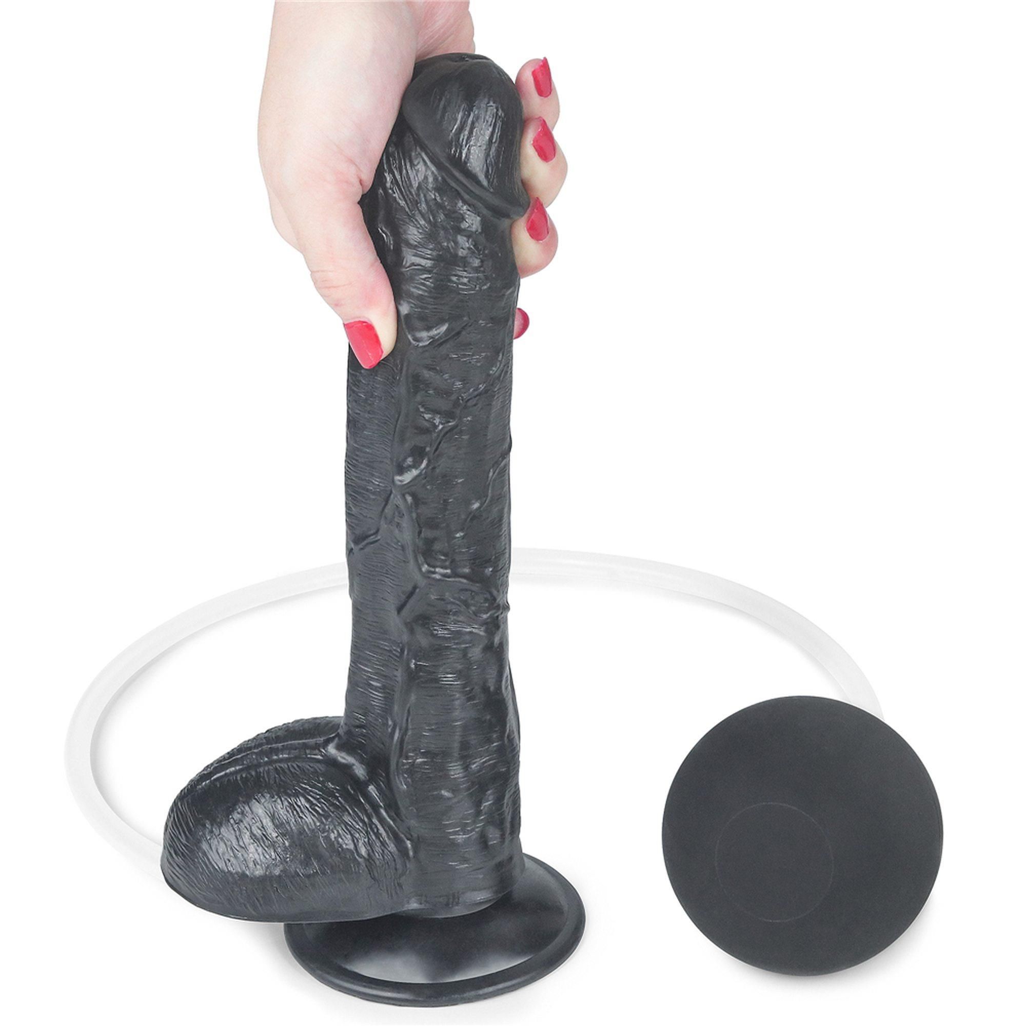 Фаллоимитатор LoveToy,  25,5 см (черный)