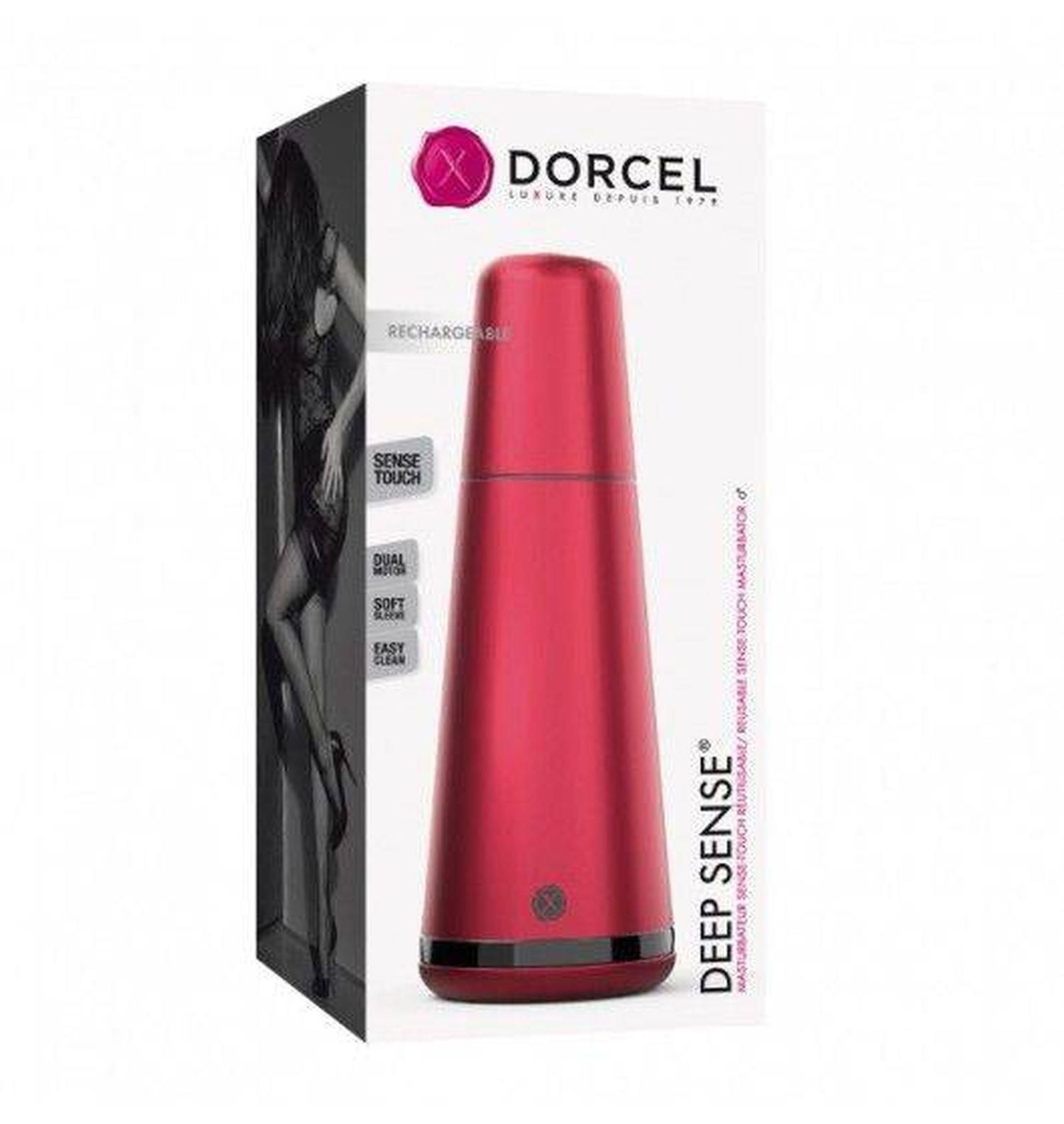 Вибрирующий мастурбатор Dorcel Deep Sense (красный)