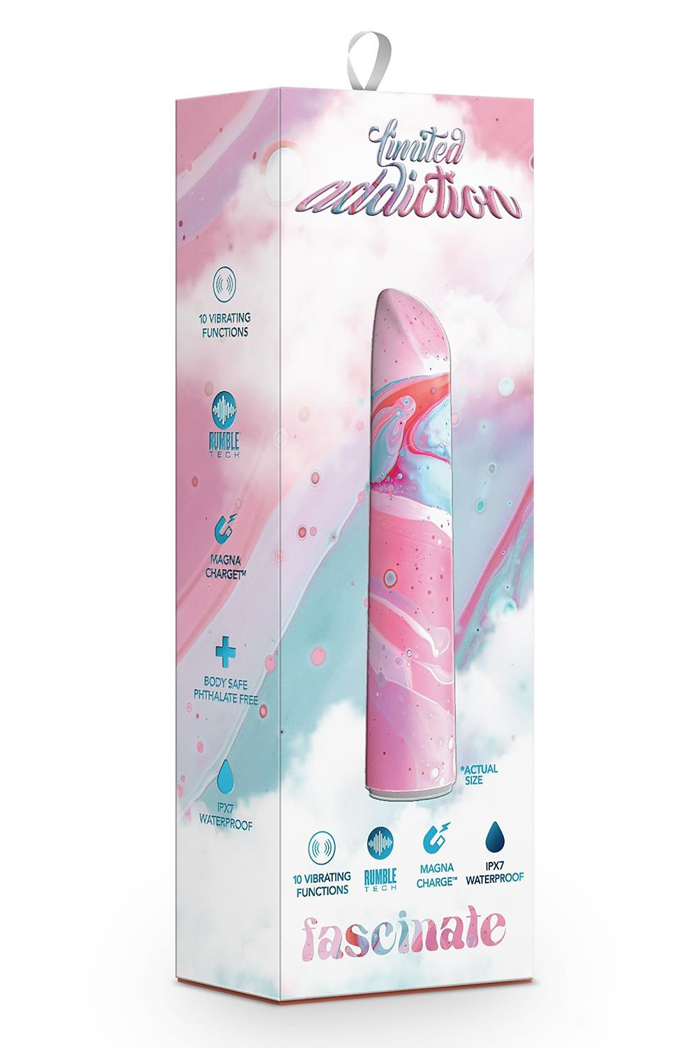 Вибратор Limited Addiction Fascinate Power Vibe, 10.1 см (мульти)