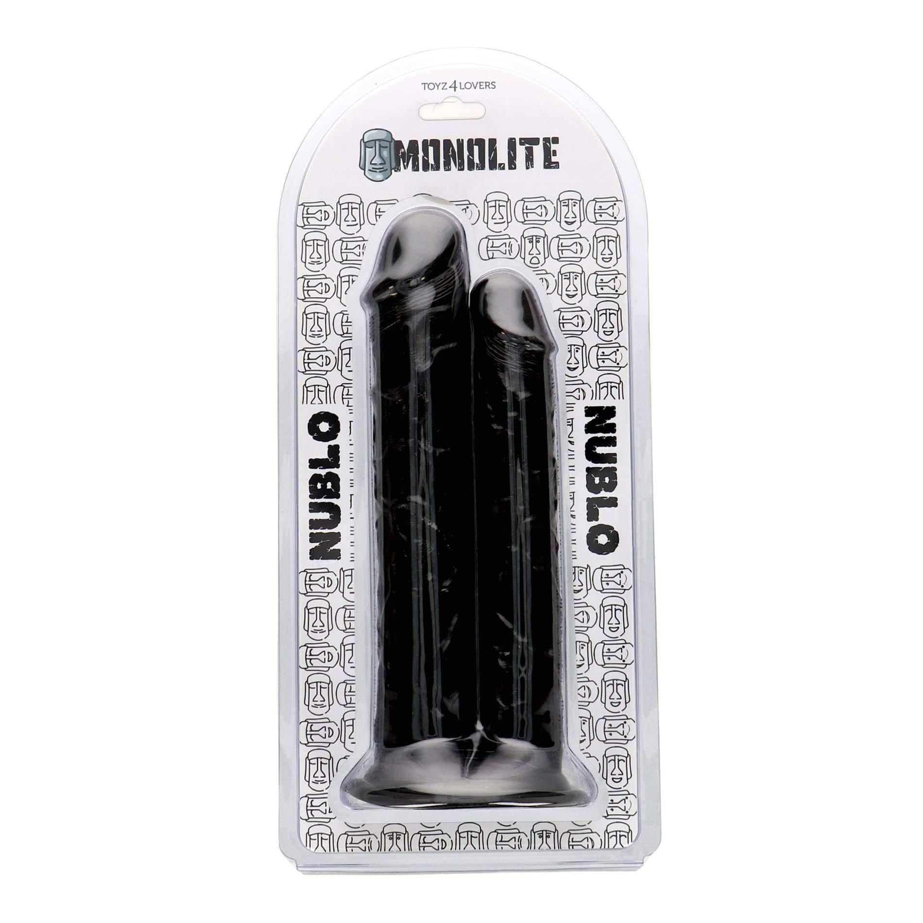 Dildo podwójne Toyz4lovers Doppio Extreme Nublo Nero, 27 cm (czarny)