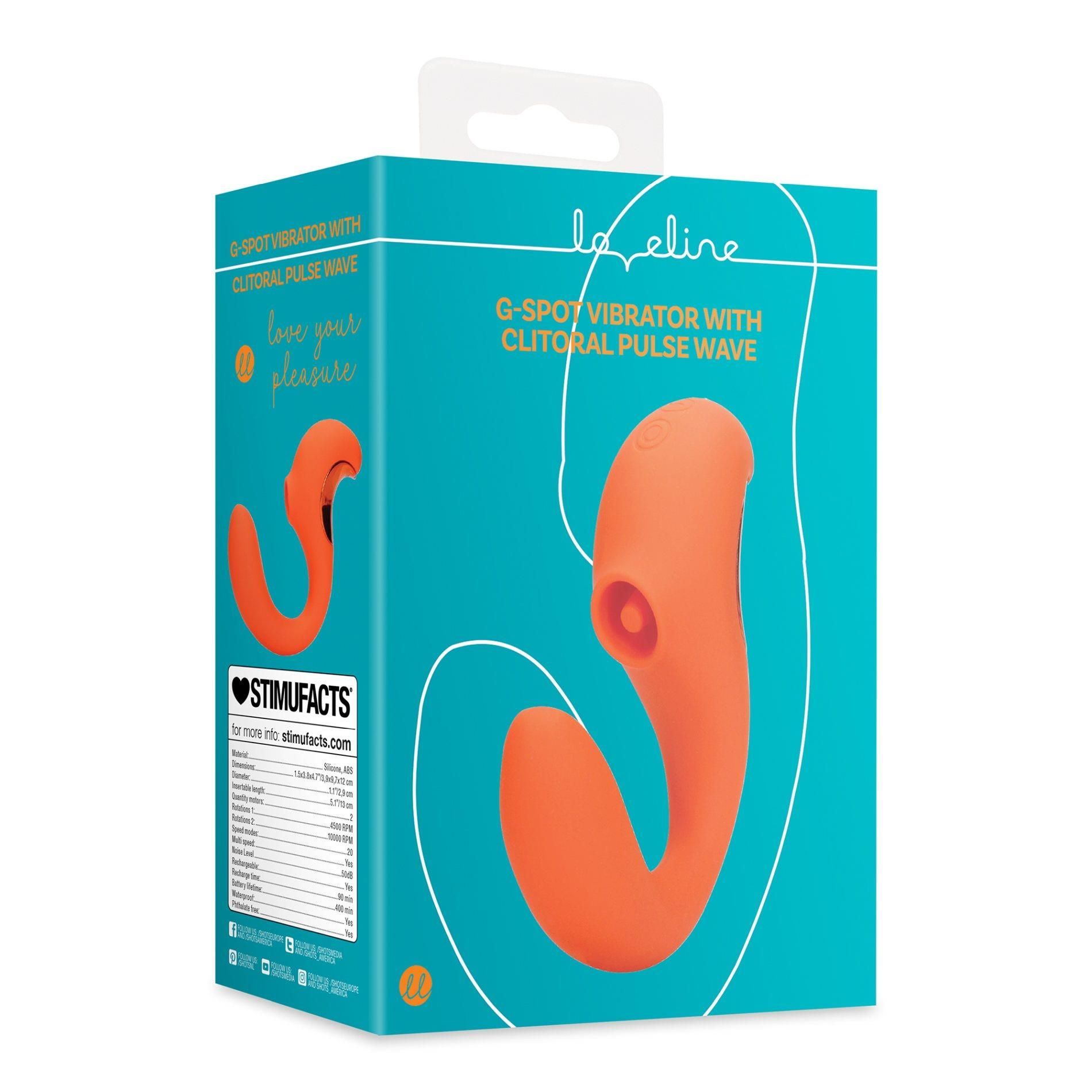 Вибратор Loveline Pulse Wave G-Spot (оранжевый)
