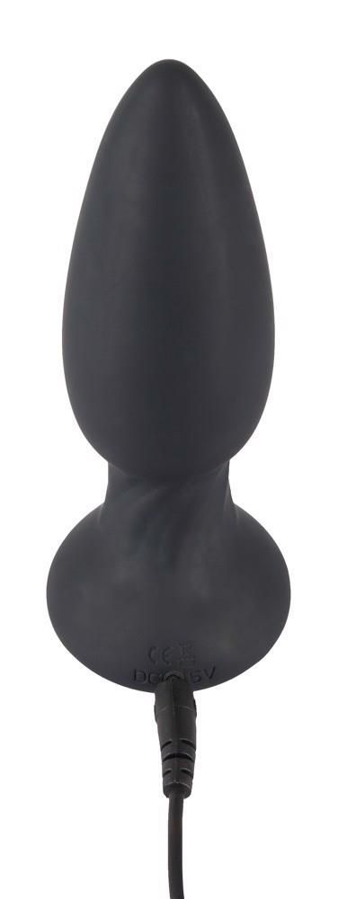 Анальна пробка Black Velvets Rotating & Vibrating Plug, 14 см (чорний)