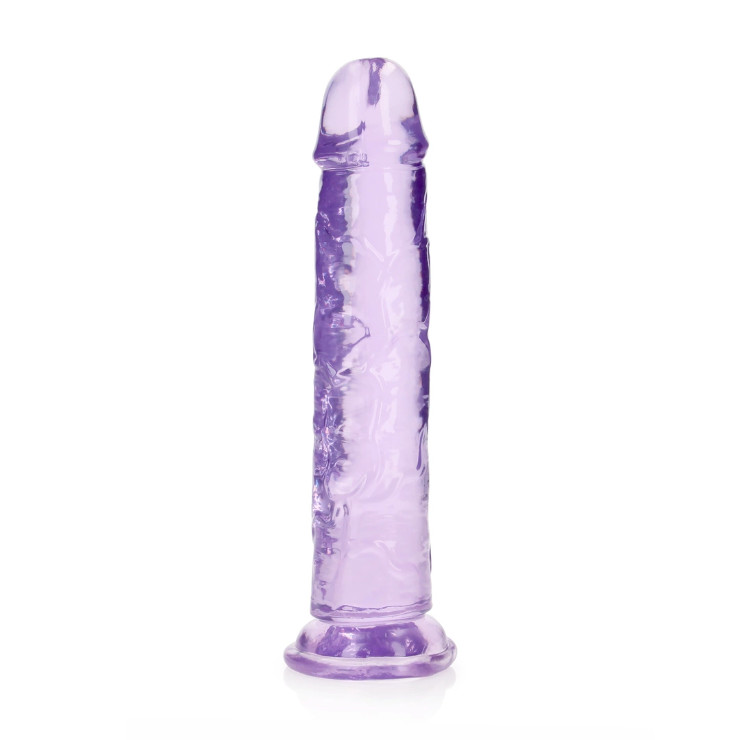 Фаллоимитатор RealRock Crystal Clear, 25 см (фиолетовый)