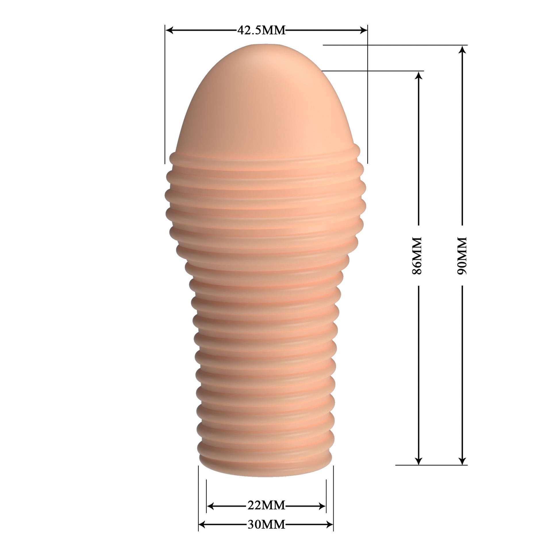 Насадка на пенис Pretty Love Penis Sleeve Hoytt, 9 см (телесный)