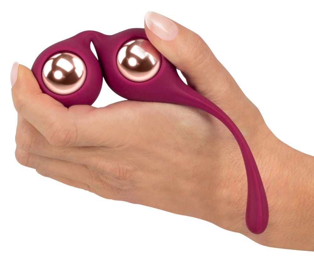 Вагинальные шарики Sweet Smile Kegel Training Balls With Extra Weights, 18,3 см (бордовый)