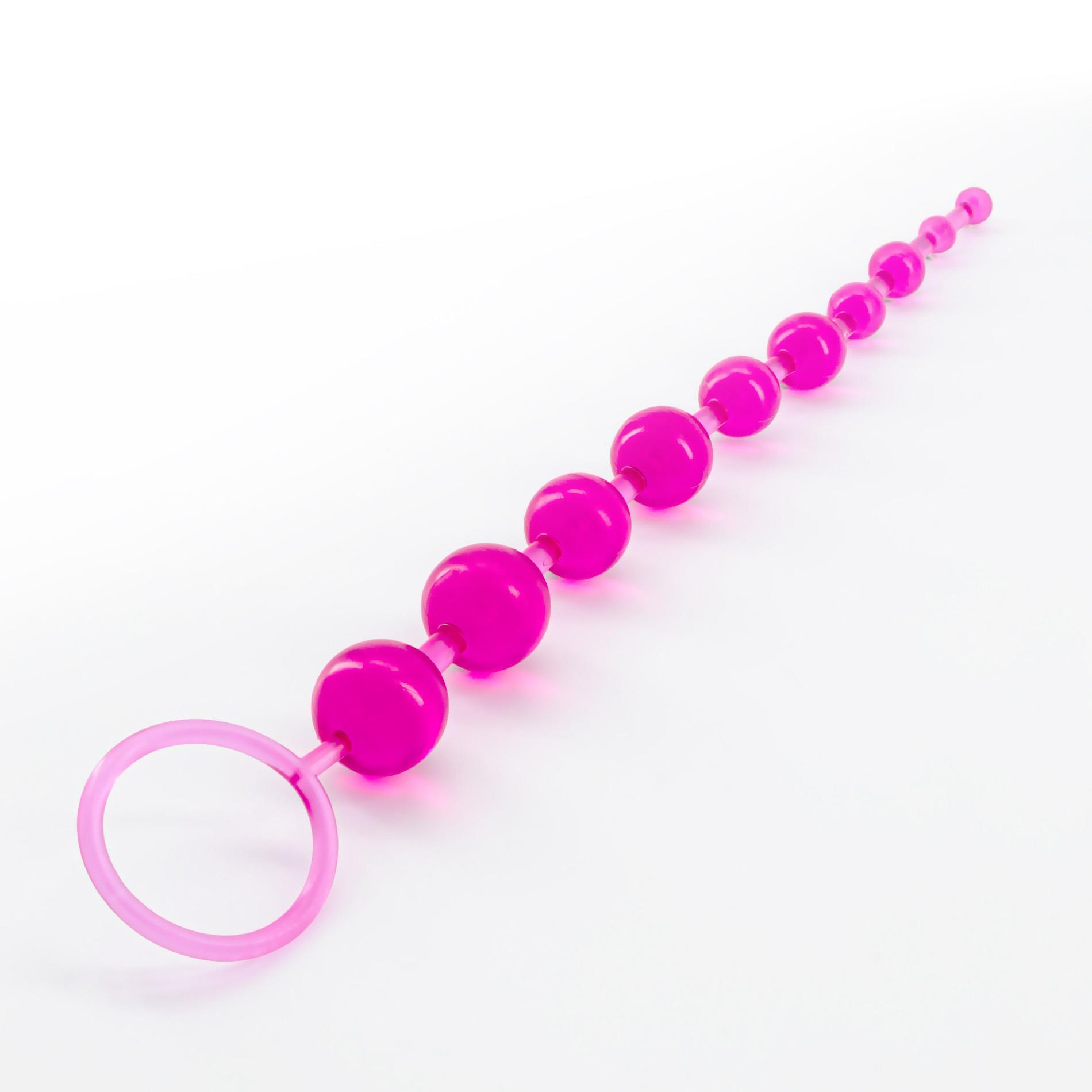 Анальная цепочка Crushious Bead Anal, 33 см (розовый)