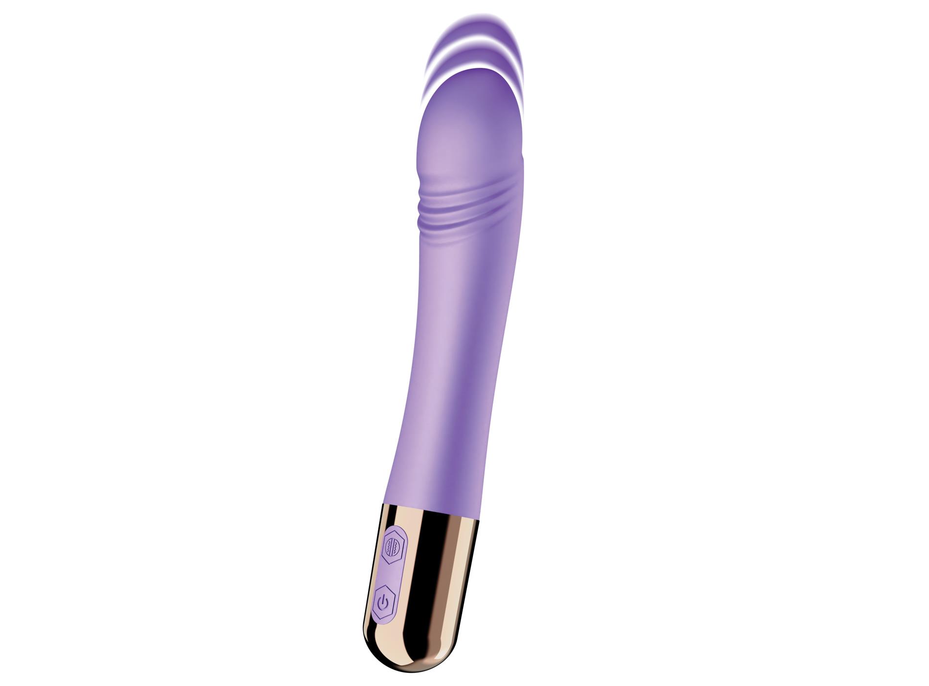 Вибратор Fantasy Machaon Thrusting Vibrator, 18,5 см (фиолетовый)