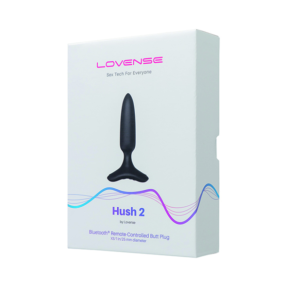 Korek analny Lovense Hush 2 XS, 12 cm (czarny)