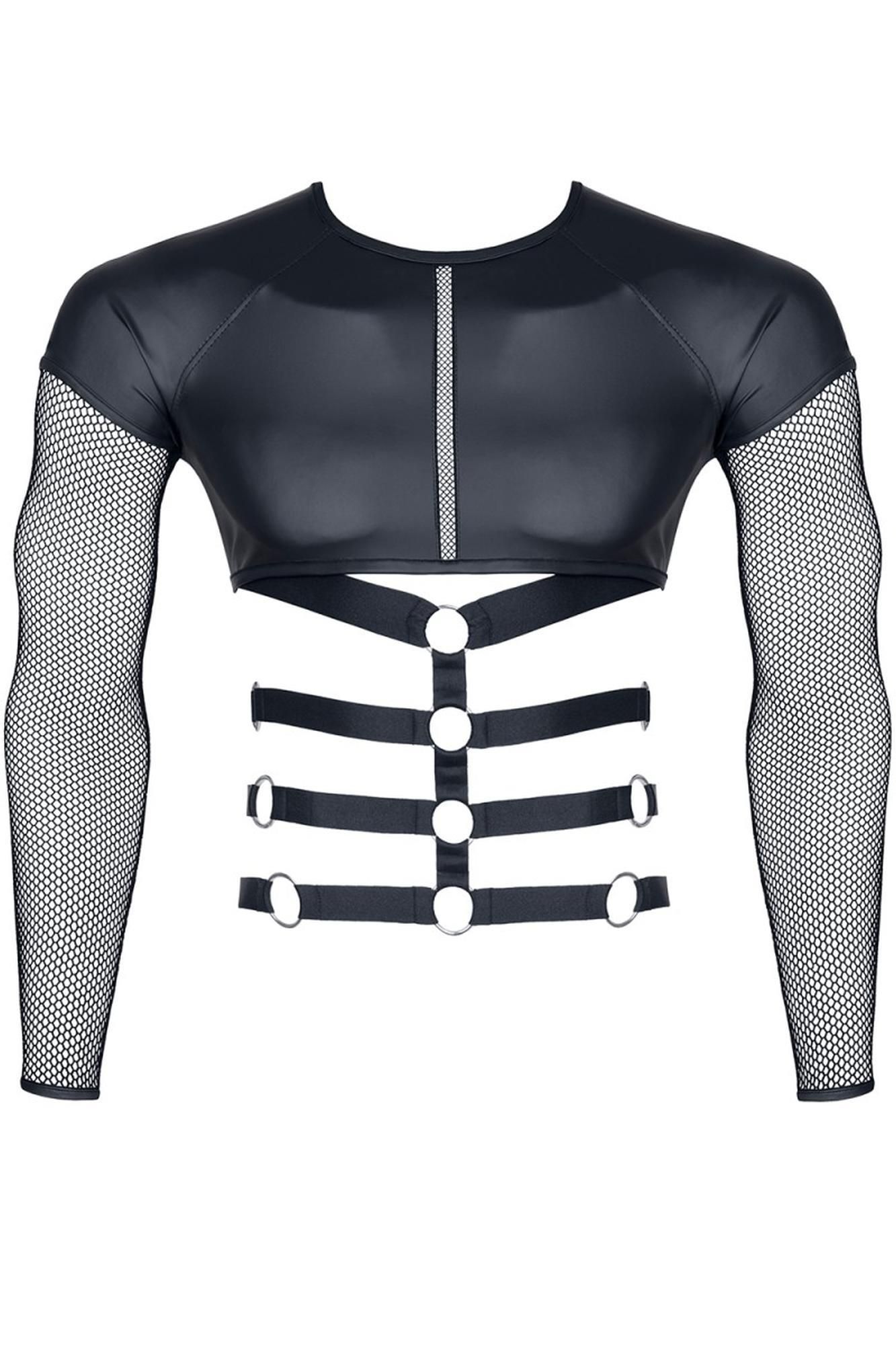 Топ с длинными рукавами Regnes Fetish Planet Wetlook, M (черный)