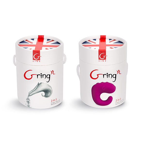Вібратор на палець Gvibe GringXL Sweet Raspberry, 5 см (рожевий)