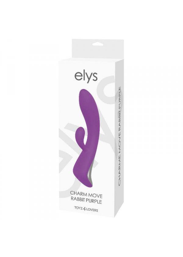 Вибратор-кролик Elys Charm Move Rabbit, 22 см (фиолетовый)