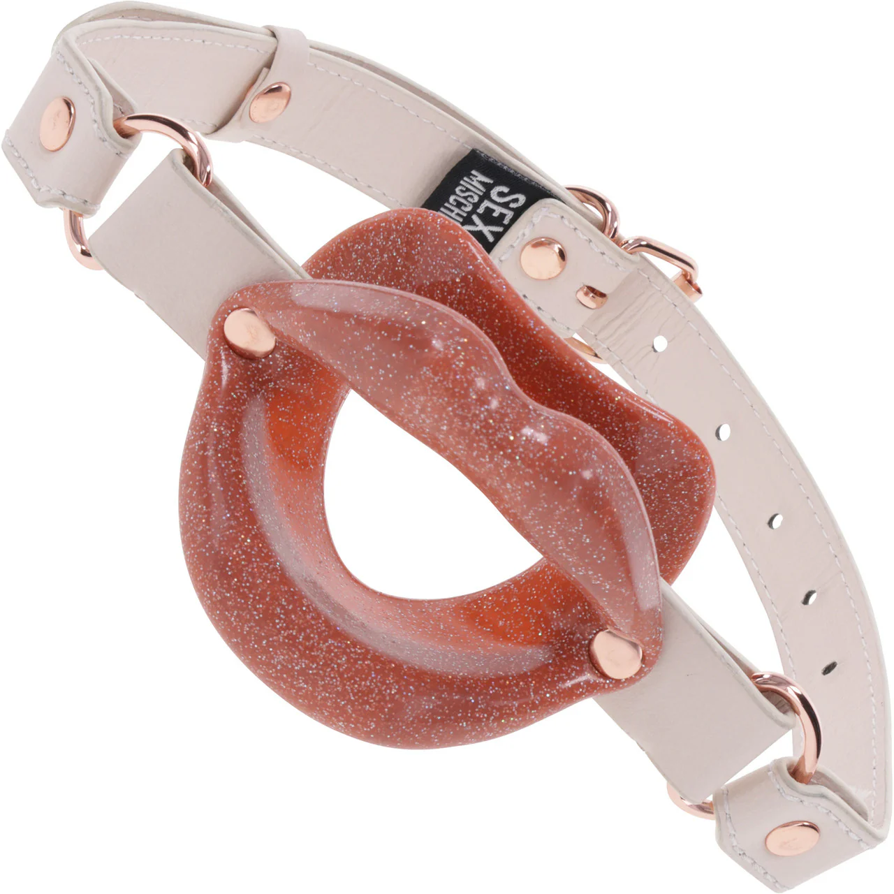 Кляп Sex & Mischief Peaches 'n CreaMe Silicone Lips (персиковый)