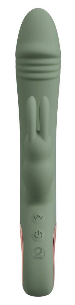 Вибратор-кролик You2Toys Slim Rabbit Olive, 21.4 см (зеленый)