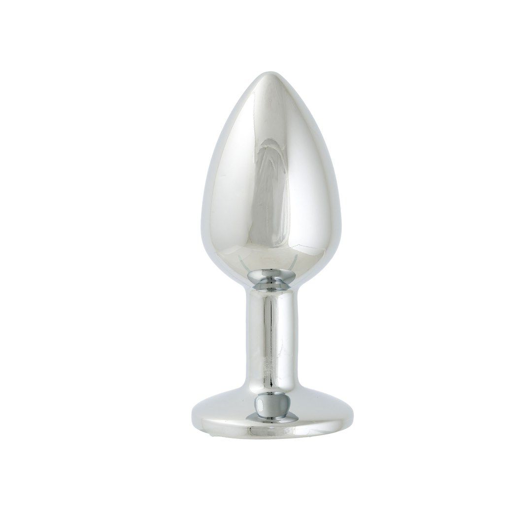 Korek analny z kryształem  Simply Pleasure S, 7 cm (zielony)