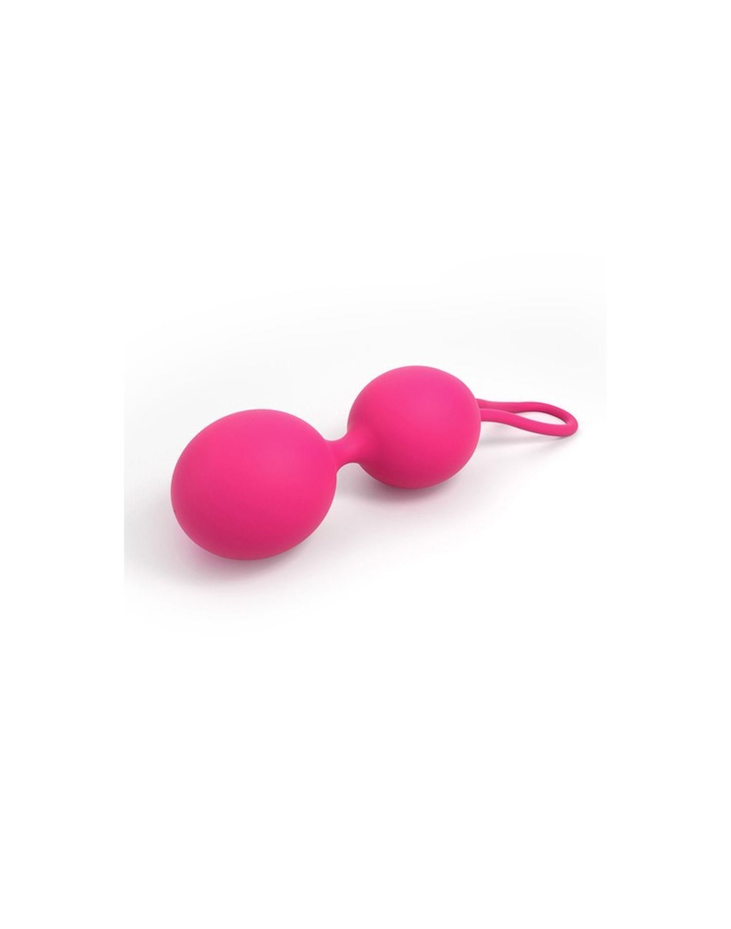 Вагинальные шарики Dorcel Dual Balls, 15.6 см (розовый)