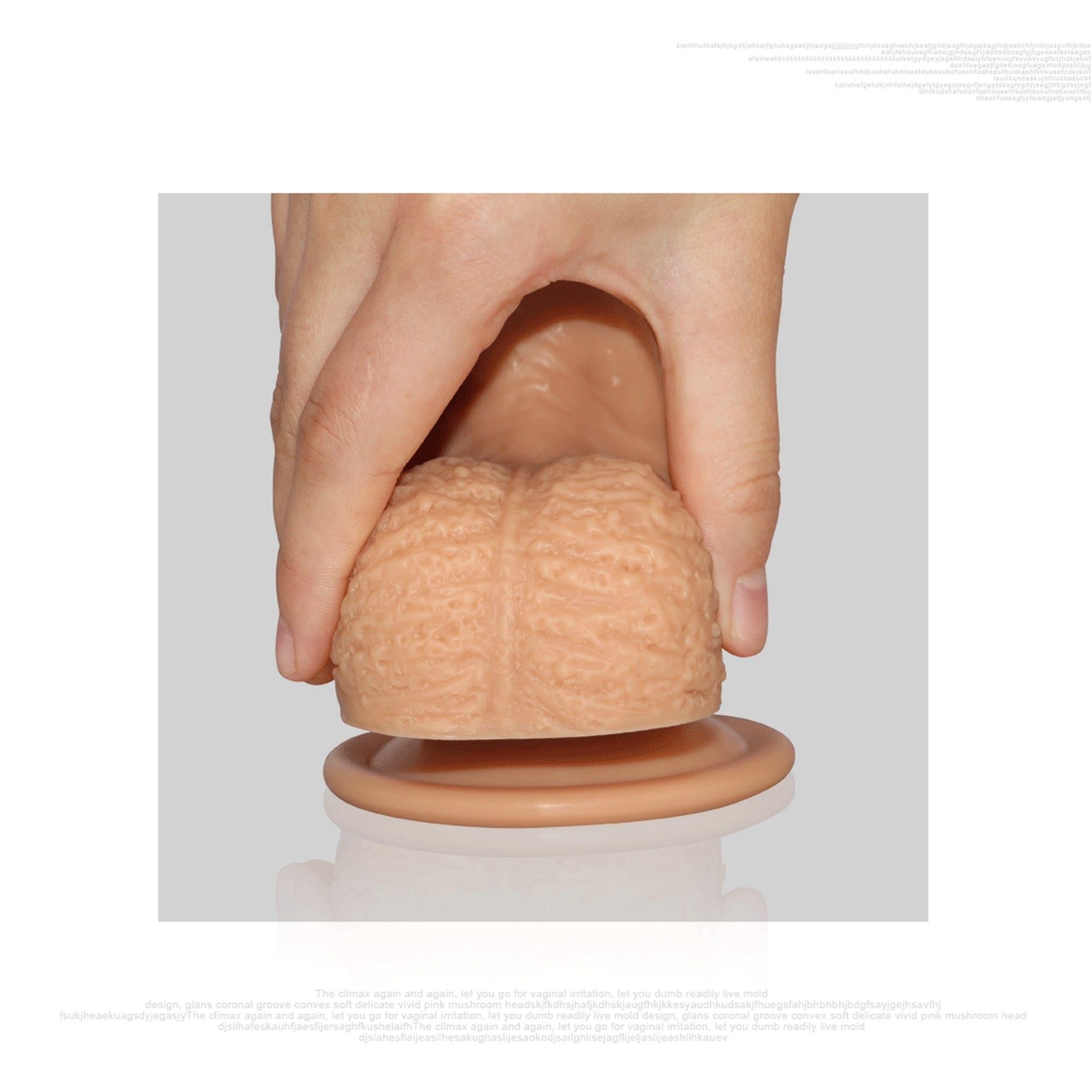 Реалистичный дилдо на присоске LoveToy Dual-Layered, 22 см (телесный)