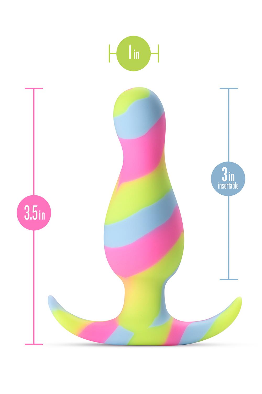 Korek analny Avant Kaleido, 8.9 cm (multi)