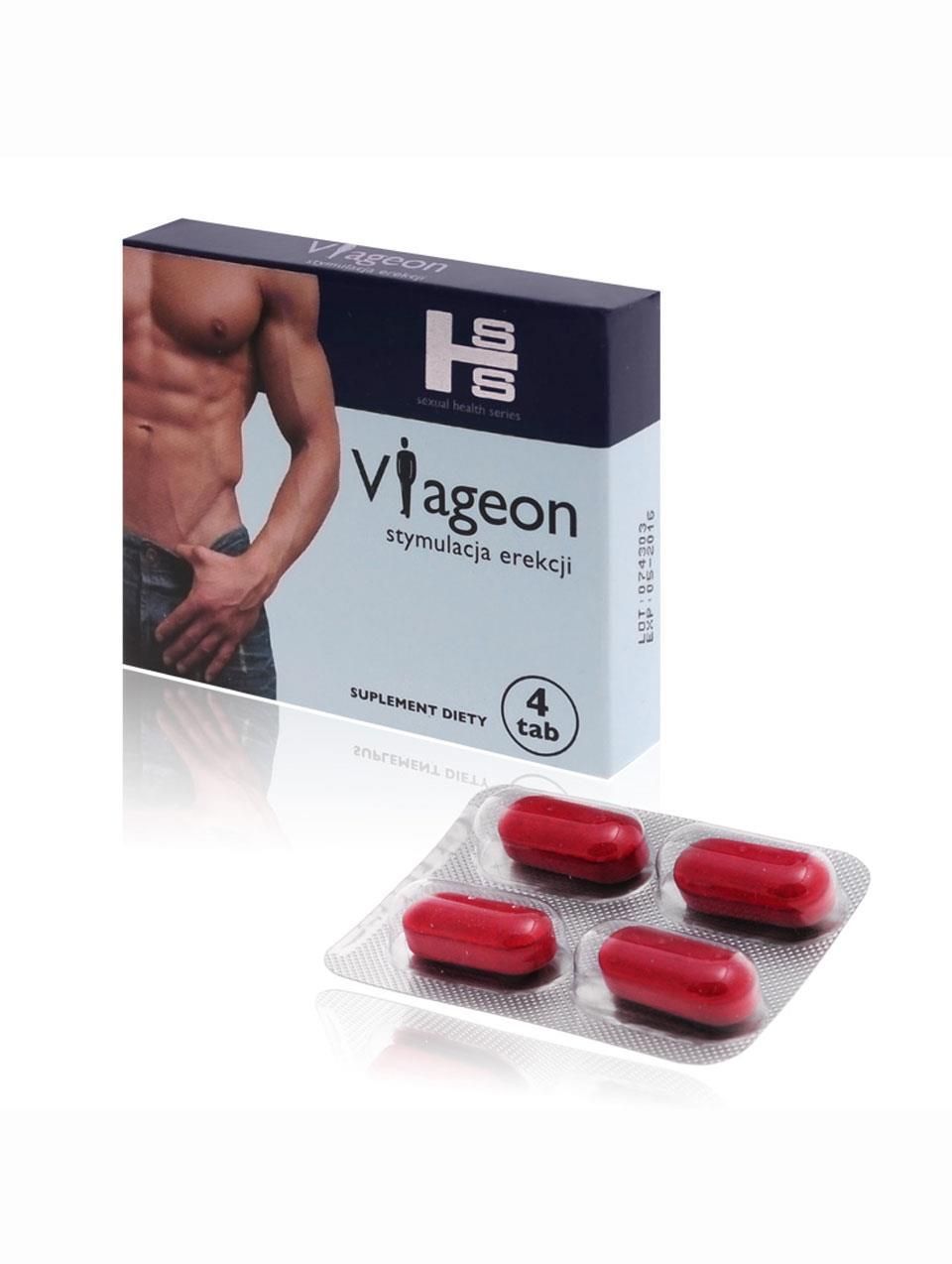 Капсули для підвищення потенції у чоловіків Sexual Health Series Viageon, 4 шт