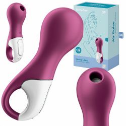 Вакуумный стимулятор клитора с вибрацией Satisfyer Lucky Libra (сиреневый)