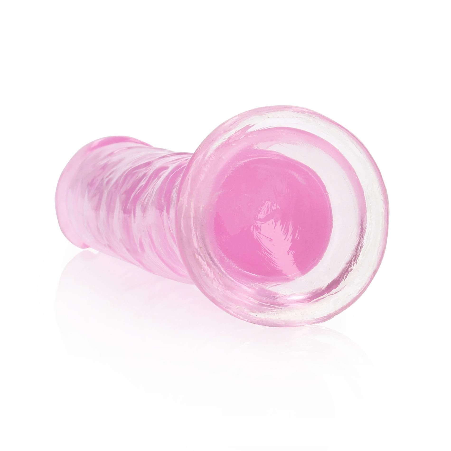 Dildo RealRock Crystal Clear Realistic 7'', 20 cm (рожевий)
