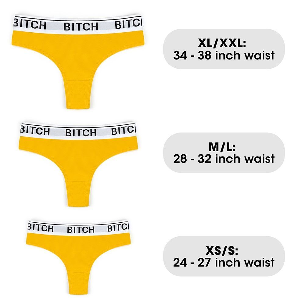 Трусики Lovetoy Ingen Bitch Vibrating Panties, XL (желтый)